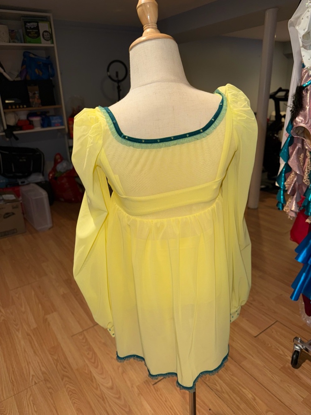 Kelle MC Costume with blue lining and stones. Beautiful for a Lyrical piece!